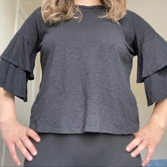 3/4 Bell Sleeves Lush Top - Picture 2 of 6